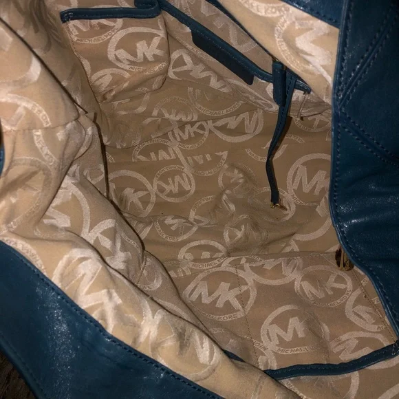 Michael Kors Blue Patent leather Hobo Bag - Picture 7 of 8